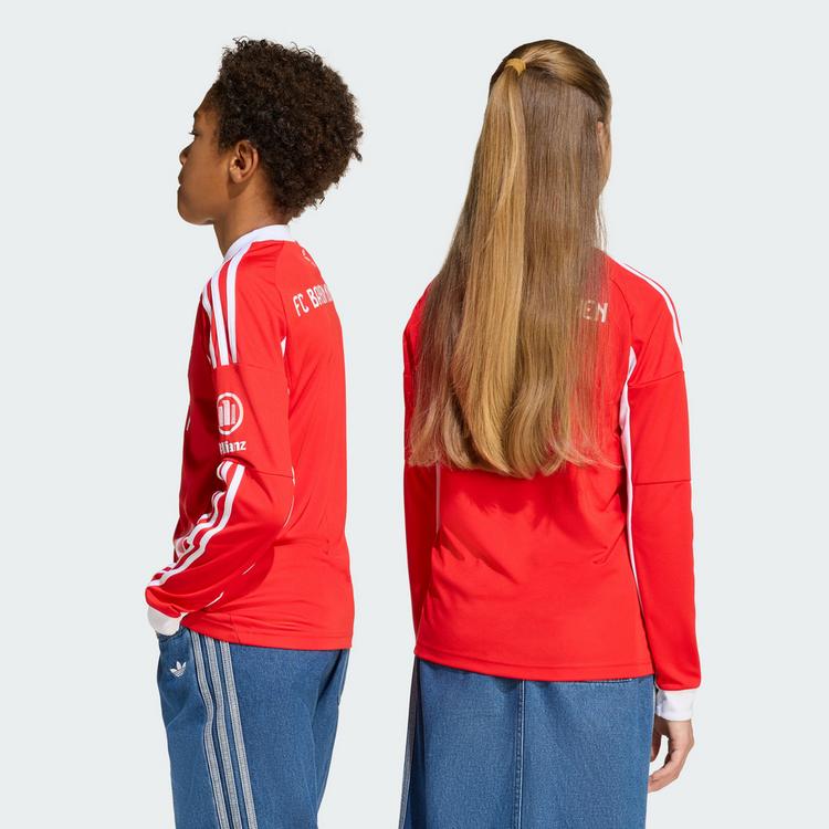 adidas adidas FC Bayern M&uuml;nchen 25/26 Long Sleeve Trikot Kinder - Red - 1 | SportScheck