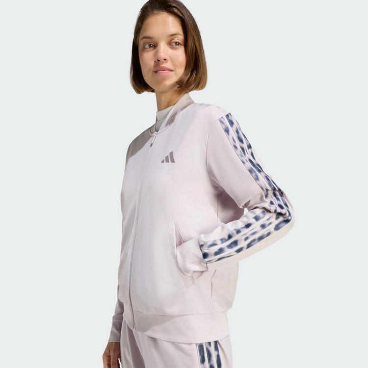 adidas adidas Trainingsanzug 3-STRIPES LEOPARD PRINT Trainingsanzug Damen - Ice Purple / Multicolor - 0 | SportScheck
