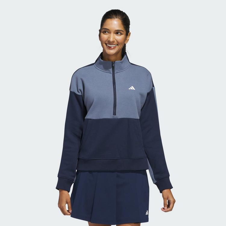 adidas adidas Jacke mit Rei&szlig;verschluss bis zur Brust Funktionssweatshirt Damen - Collegiate Navy - 0 | SportScheck