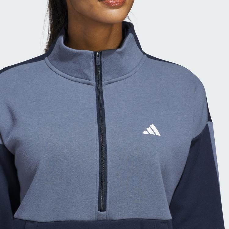adidas adidas Jacke mit Rei&szlig;verschluss bis zur Brust Funktionssweatshirt Damen - Collegiate Navy - 0 | SportScheck