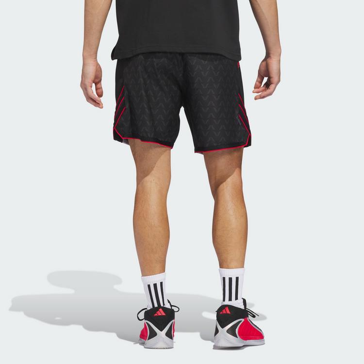 adidas adidas ANTHONY EDWARDS CRAZY LITE AOP SHORTS Basketball-Shorts Herren - Black / Aurora Black - 1 | SportScheck