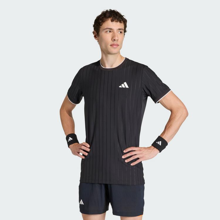 adidas adidas TENNIS CLIMACOOL FREELIFT T-SHIRT PRO T-Shirt Herren - Black - 0 | SportScheck