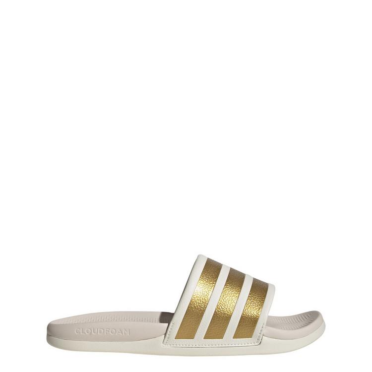 adidas adidas ADILETTE COMFORT 2.0 BADESCHLAPPEN Badelatschen Damen - Off White / Gold Metallic / Chalk White - 0 | SportScheck