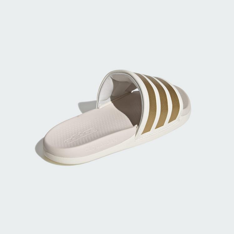 adidas adidas ADILETTE COMFORT 2.0 BADESCHLAPPEN Badelatschen Damen - Off White / Gold Metallic / Chalk White - 4 | SportScheck