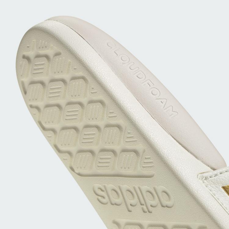 adidas adidas ADILETTE COMFORT 2.0 BADESCHLAPPEN Badelatschen Damen - Off White / Gold Metallic / Chalk White - 6 | SportScheck