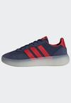 adidas BREAKNET 3.0 KIDS FUSSBALLSCHUH Sneaker Kinder - Dark Blue / Vivid Red / Crew Yellow