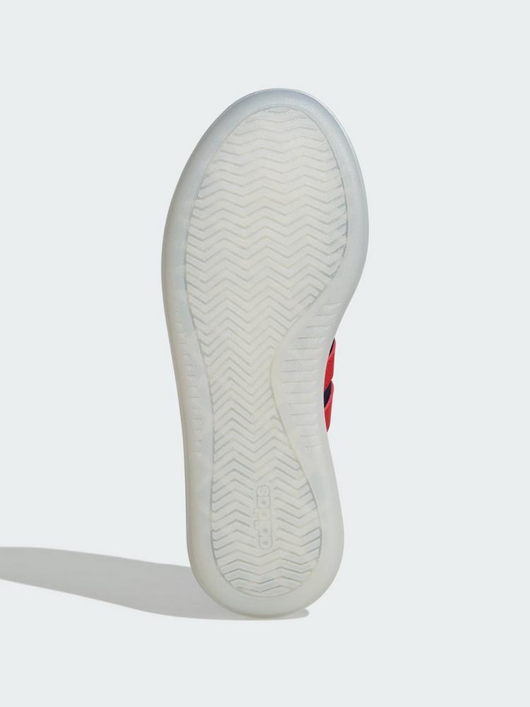 adidas adidas BREAKNET 3.0 KIDS FUSSBALLSCHUH Sneaker Kinder - Dark Blue / Vivid Red / Crew Yellow - 5 | SportScheck