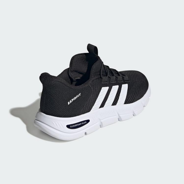 adidas adidas CLOUDFOAM FLEX RAPIDFIT SCHUH Sneaker Damen - Core Black / Cloud White / Silver Metallic - 4 | SportScheck