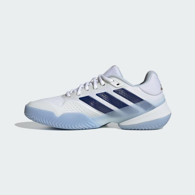 adidas adidas Barricade 14 Tennisschuh Tennisschuhe Damen - Cloud White / Cyber Metallic / Dark Blue - 5 | SportScheck