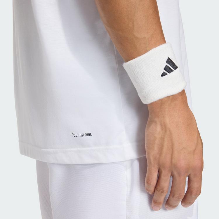 adidas adidas Tennis Hot Egg Grafik T-Shirt T-Shirt Herren - White - 1 | SportScheck