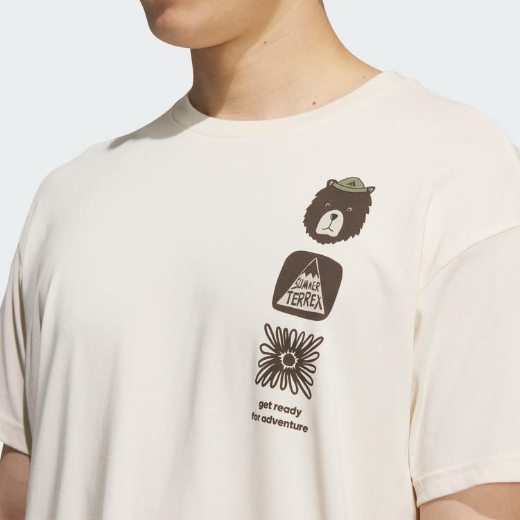 adidas adidas Multi Grafik T-Shirt Funktionsshirt Herren - Wonder White - 0 | SportScheck