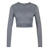 adidas aSMC Longsleeve Lace Crop-Top Croptop Damen - Onix