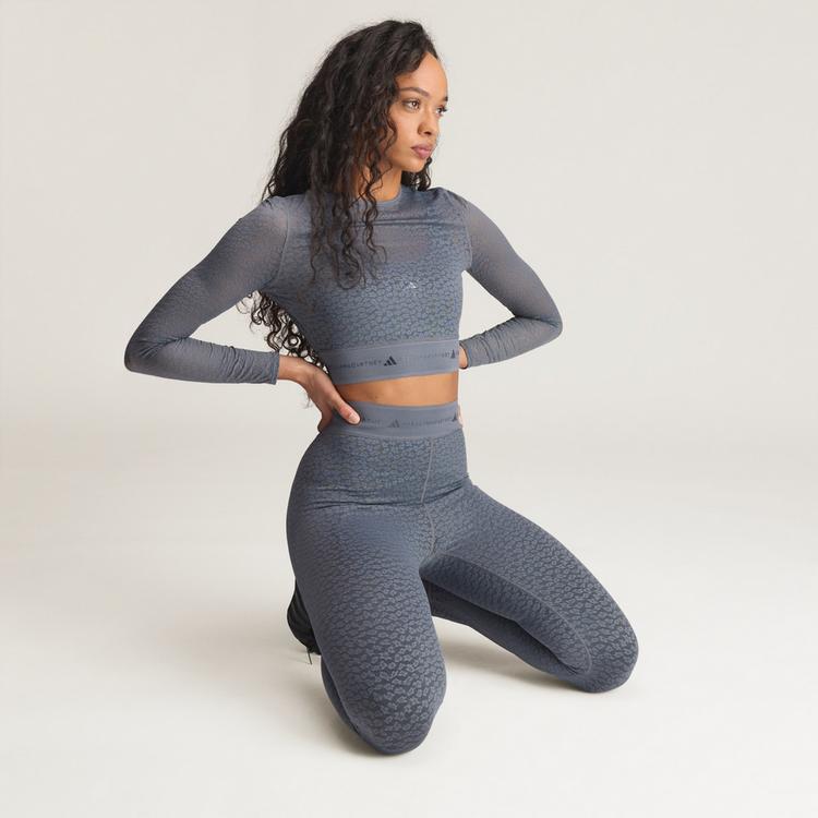adidas adidas aSMC Longsleeve Lace Crop-Top Croptop Damen - Onix - 0 | SportScheck