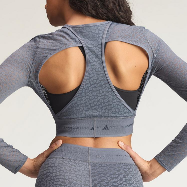 adidas adidas aSMC Longsleeve Lace Crop-Top Croptop Damen - Onix - 1 | SportScheck