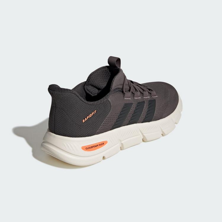adidas adidas CLOUDFOAM FLEX RAPIDFIT SCHUH Sneaker Herren - Charcoal / Carbon / Lucid Orange - 4 | SportScheck