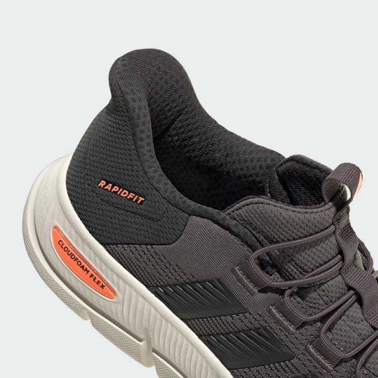 adidas adidas CLOUDFOAM FLEX RAPIDFIT SCHUH Sneaker Herren - Charcoal / Carbon / Lucid Orange - 7 | SportScheck