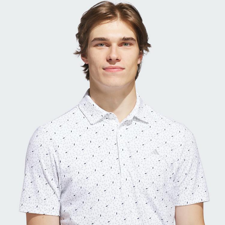 adidas adidas ULTIMATE365+ SOFT PRINT POLOSHIRT Funktionsshirt Herren - White / Wonder Sage - 0 | SportScheck