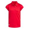 adidas GIRLS PERFORMANCE KURZARM-POLOSHIRT Funktionsshirt Kinder - Collegiate Red