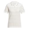 adidas ULTIMATE365+ STRIPE POLOSHIRT, GESTRICKT Funktionsshirt Damen - White