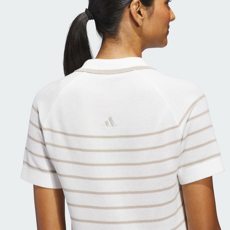 adidas adidas ULTIMATE365+ STRIPE POLOSHIRT, GESTRICKT Funktionsshirt Damen - White - 1 | SportScheck