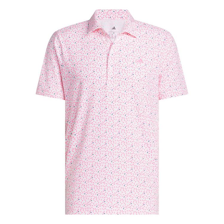 adidas adidas ULTIMATE365+ SOFT PRINT POLOSHIRT Funktionsshirt Herren - White / Lucid Pink - 0 | SportScheck