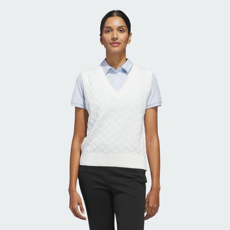 adidas adidas ULTIMATE365 TOUR STRICKWESTE Funktionstank Damen - White - 0 | SportScheck