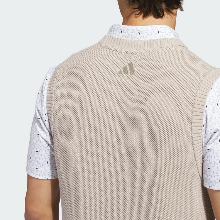 adidas adidas ULTIMATE365+ KNIT PULLUNDER Outdoorweste Herren - Beige - 1 | SportScheck