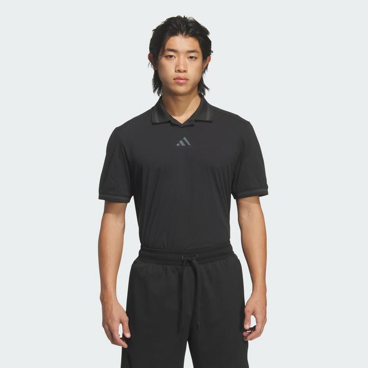 adidas adidas BEYOND VENT TWISTKNIT POLOSHIRT Funktionsshirt Herren - Black / Black - 0 | SportScheck