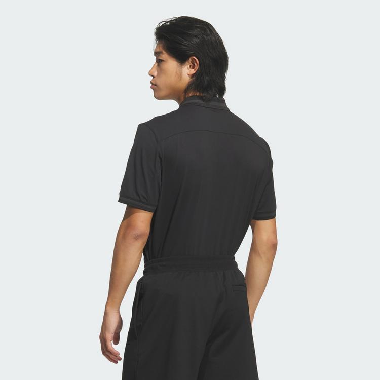 adidas adidas BEYOND VENT TWISTKNIT POLOSHIRT Funktionsshirt Herren - Black / Black - 1 | SportScheck