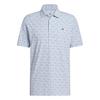 adidas ULTIMATE365+ SOFT PRINT POLOSHIRT Funktionsshirt Herren - Crystal Sky / Dusky Petrol