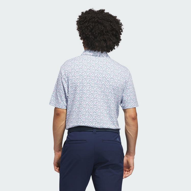 adidas adidas ULTIMATE365+ SOFT PRINT POLOSHIRT Funktionsshirt Herren - Crystal Sky / Dusky Petrol - 1 | SportScheck