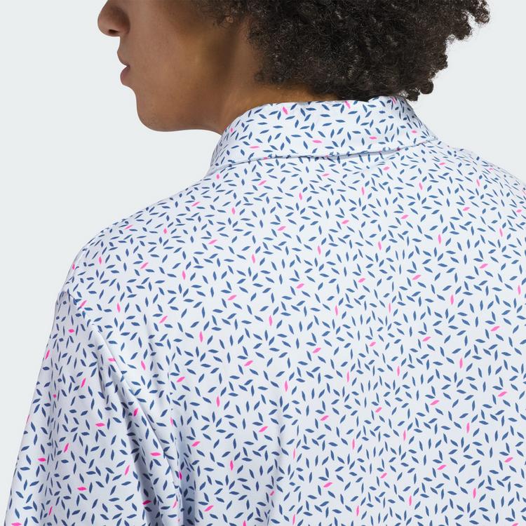 adidas adidas ULTIMATE365+ SOFT PRINT POLOSHIRT Funktionsshirt Herren - Crystal Sky / Dusky Petrol - 1 | SportScheck