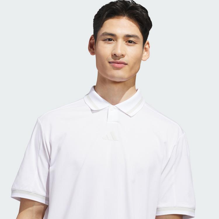 adidas adidas BEYOND VENT TWISTKNIT POLOSHIRT Funktionsshirt Herren - White / White - 0 | SportScheck
