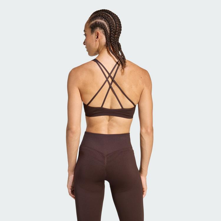 adidas adidas Workout Essentials Knit Light Support BH BH Damen - Aurora Coffee - 1 | SportScheck