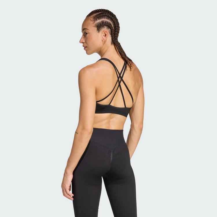 adidas adidas Workout Essentials Knit Light Support BH BH Damen - Black - 1 | SportScheck