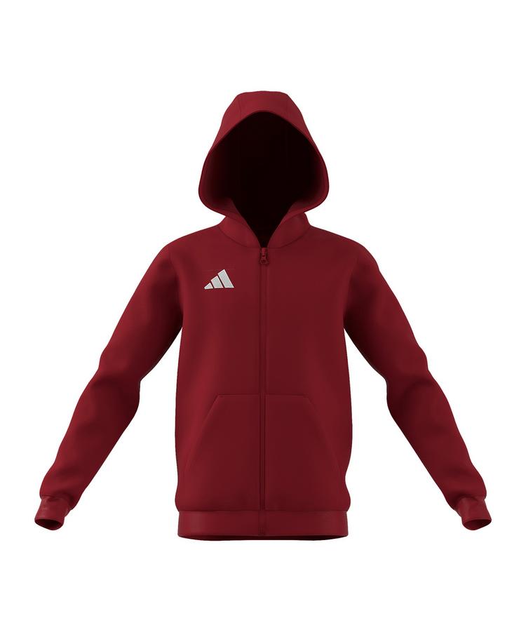adidas adidas Entrada 26 Kapuzenjacke Kids Trainingsjacke Kinder - rotweiss - 0 | SportScheck