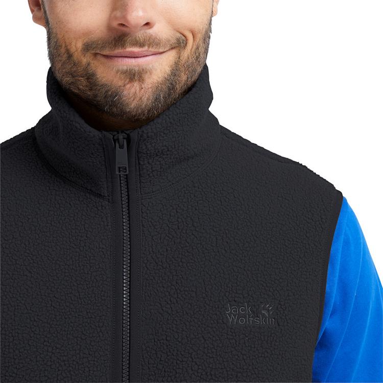 Jack Wolfskin Jack Wolfskin LITE CURL VEST M Fleeceweste Herren - black - 0 | SportScheck