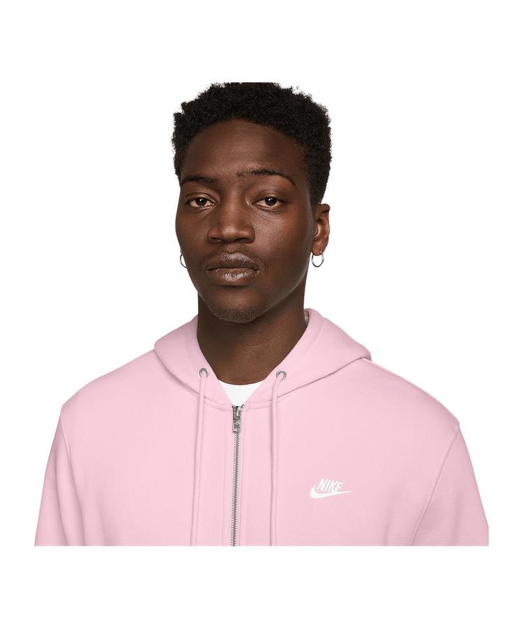 Nike Nike Club Kapuzenjacke Sweatjacke Herren - rosarosa - 0 | SportScheck