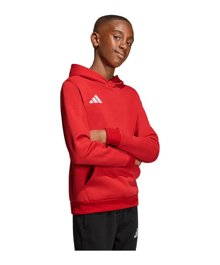 adidas adidas Entrada 26 Hoody Kids Funktionssweatshirt Kinder - rotweiss - 0 | SportScheck