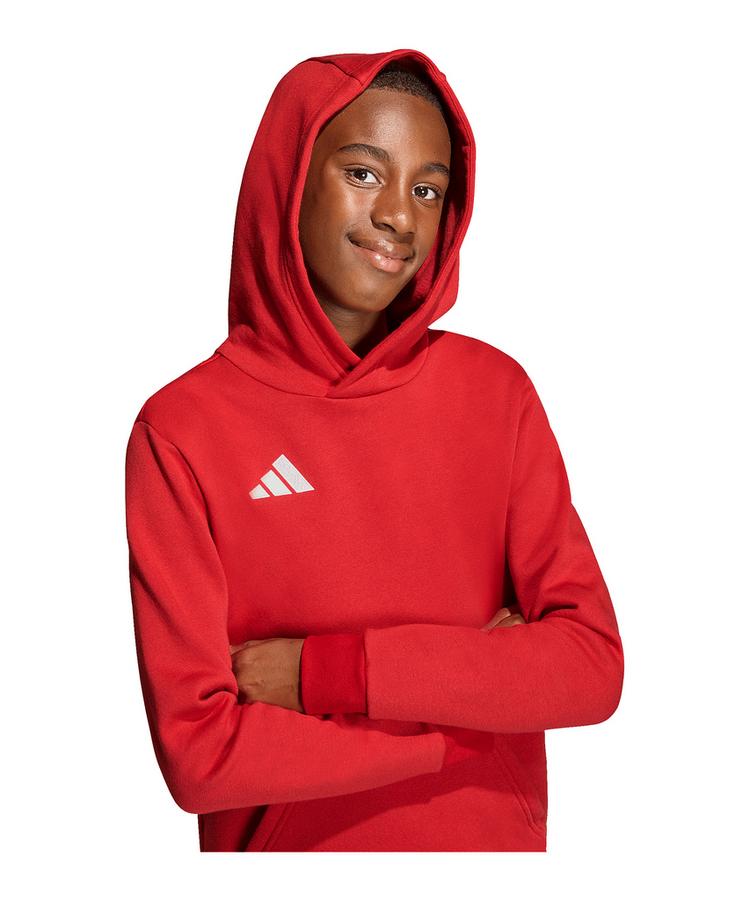 adidas adidas Entrada 26 Hoody Kids Funktionssweatshirt Kinder - rotweiss - 0 | SportScheck