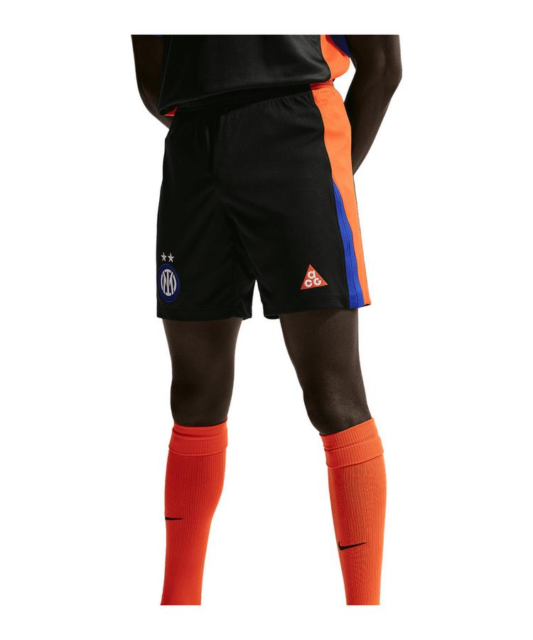 Nike Nike ACG X Inter Mailand 4th Short 2025/2026 Fu&szlig;ballshorts Herren - schwarzorange - 0 | SportScheck