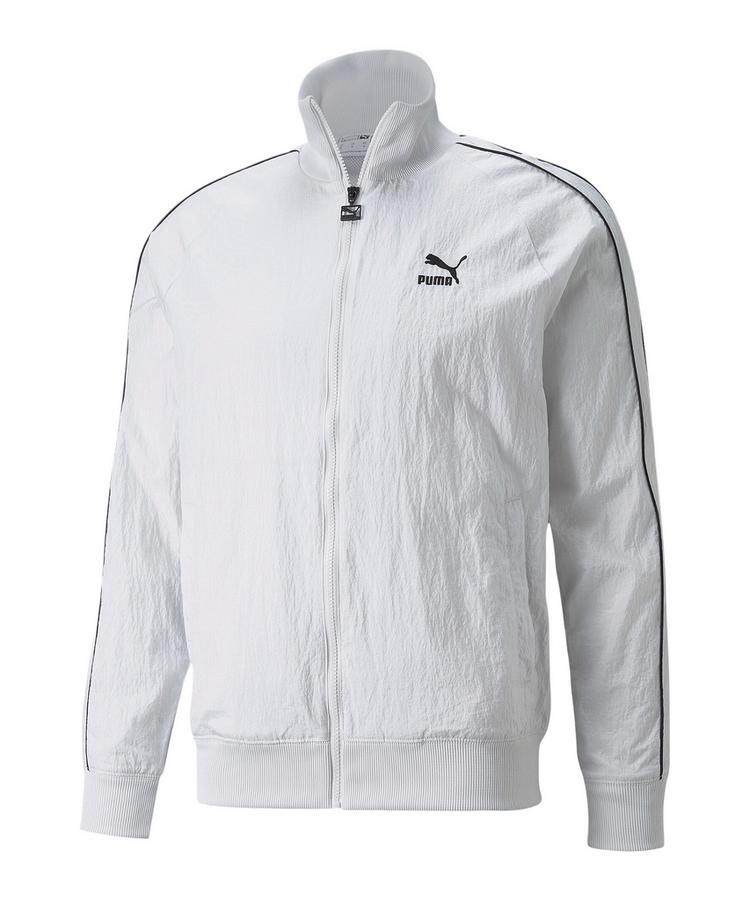 PUMA PUMA T7 Crinkled Nylon Trainingsjacke Sweatjacke Herren - weiss - 0 | SportScheck