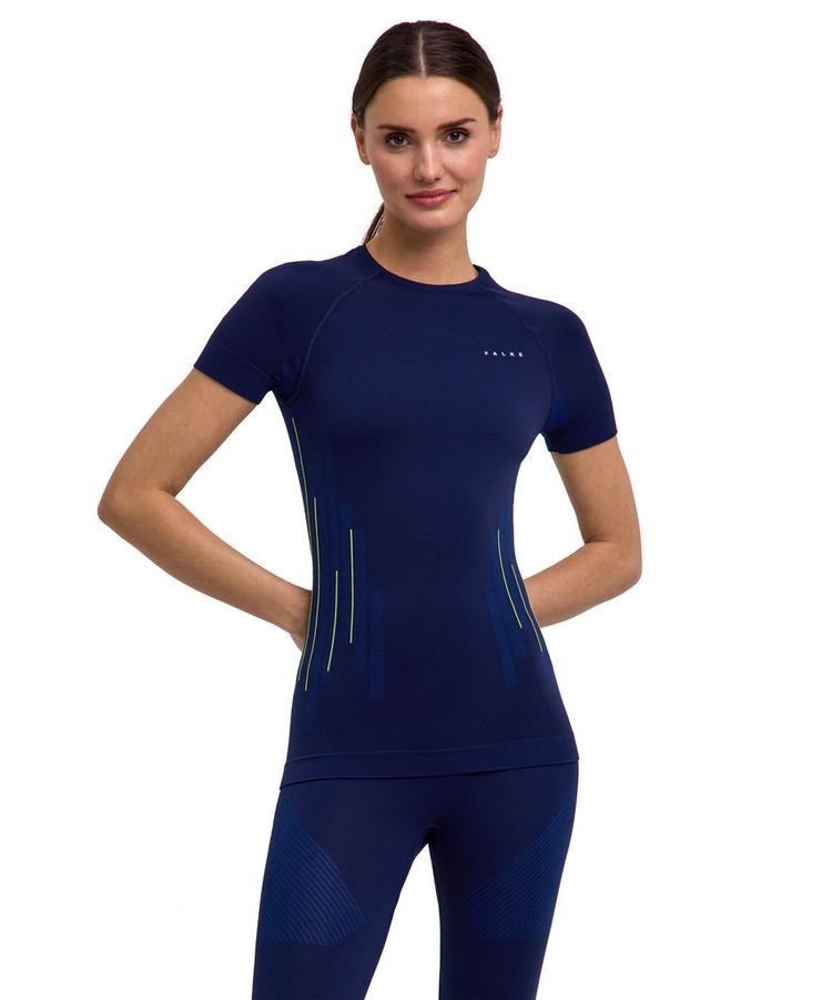 Falke Falke W Shortsleeved Shirt Trend w T-Shirt Damen - space blue (6116) - 0 | SportScheck