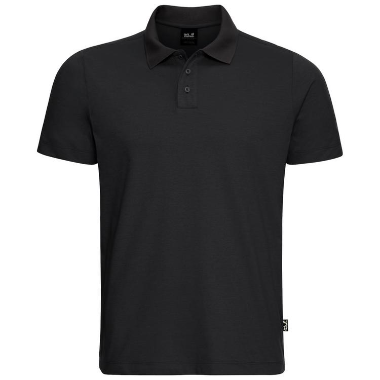 Jack Wolfskin Jack Wolfskin TRAVEL POLO M Poloshirt Herren - black - 0 | SportScheck