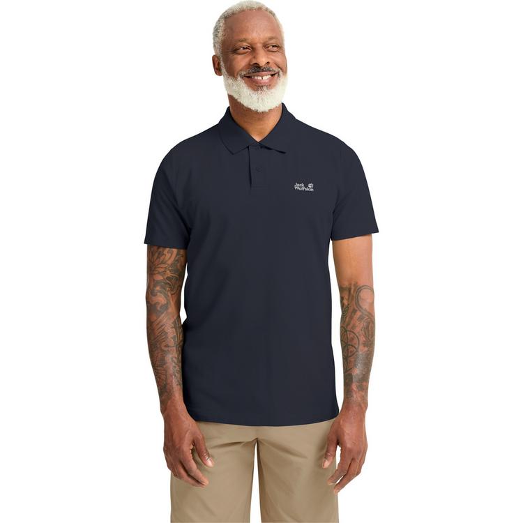Jack Wolfskin Jack Wolfskin ESSENTIAL POLO M Poloshirt Herren - dark navy - 0 | SportScheck