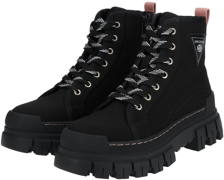 Dockers Dockers Stiefelette Stiefel Damen - Schwarz/Rosa - 0 | SportScheck