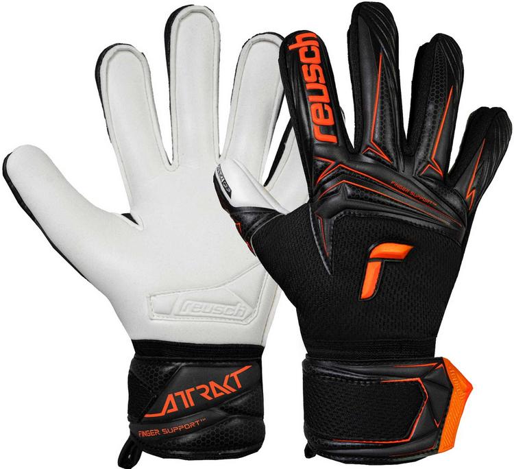 Reusch Reusch Attrakt Advance Junior Torwarthandschuhe - 7783 black/shocking orange - 0 | SportScheck