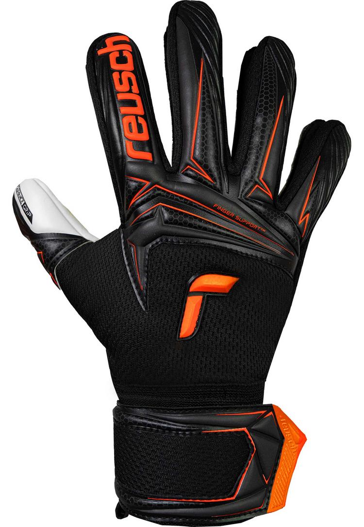 Reusch Reusch Attrakt Advance Junior Torwarthandschuhe - 7783 black/shocking orange - 0 | SportScheck