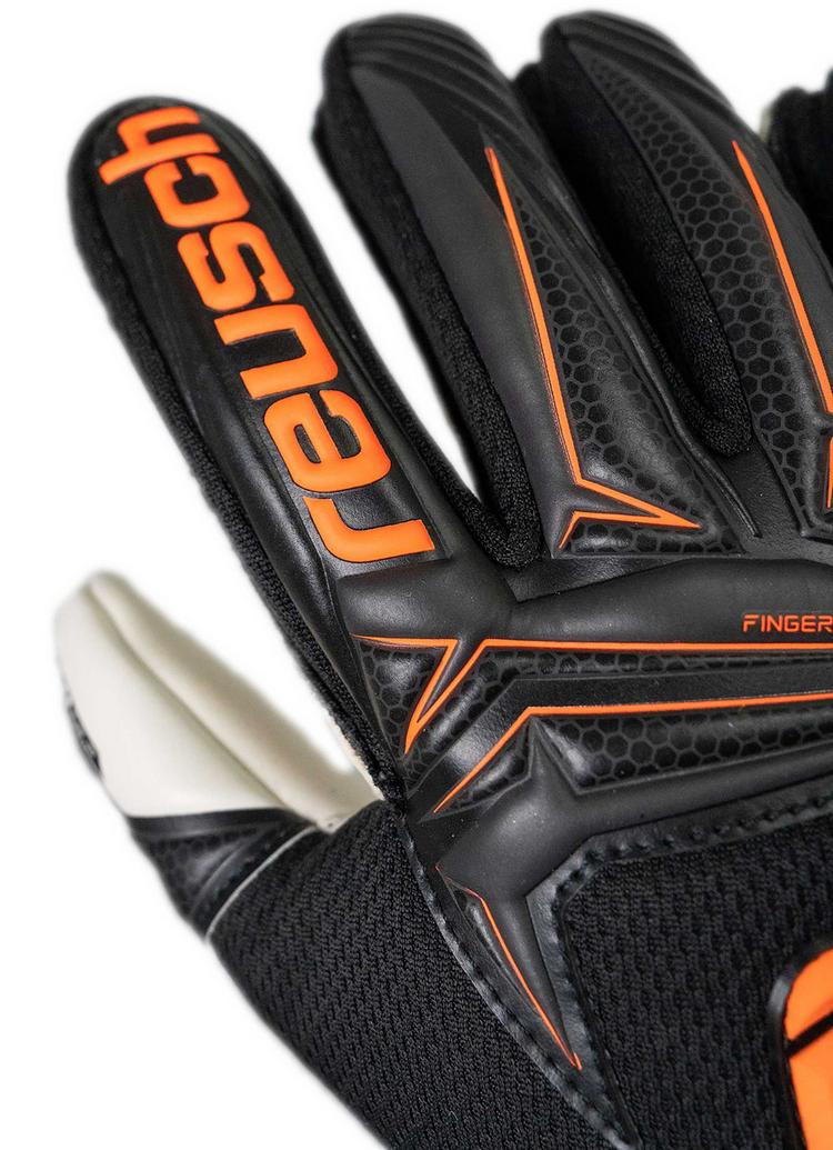 Reusch Reusch Attrakt Advance Junior Torwarthandschuhe - 7783 black/shocking orange - 5 | SportScheck