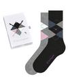 Burlington Basic Gift Box Argyle 2-Pack SO Socken Damen - sortiment (0500)